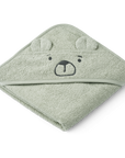 LIEWOOD | Albert Bear Hooded Towel - Dove Blue